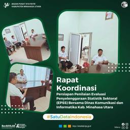 Rapat Koordinasi Persiapan Penilaian EPSS bersama Dinas Komunikasi dan Informatika Kab. Minut