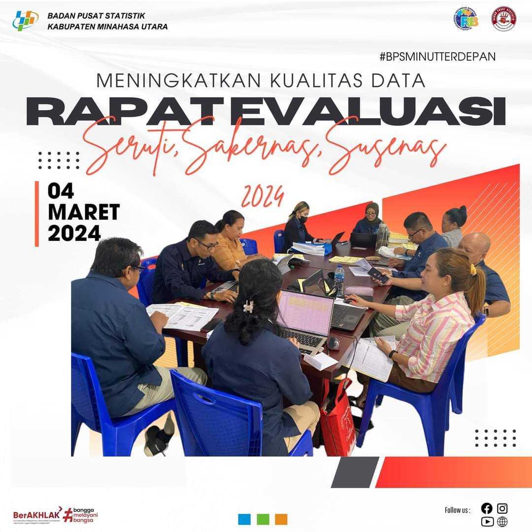 Rapat Evaluasi Seruti, Sakernas, Susenas 2024