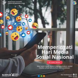 BPS Kabupaten Minahasa Utara mengucapkan "Selamat Hari Media Sosial Nasional" 2024