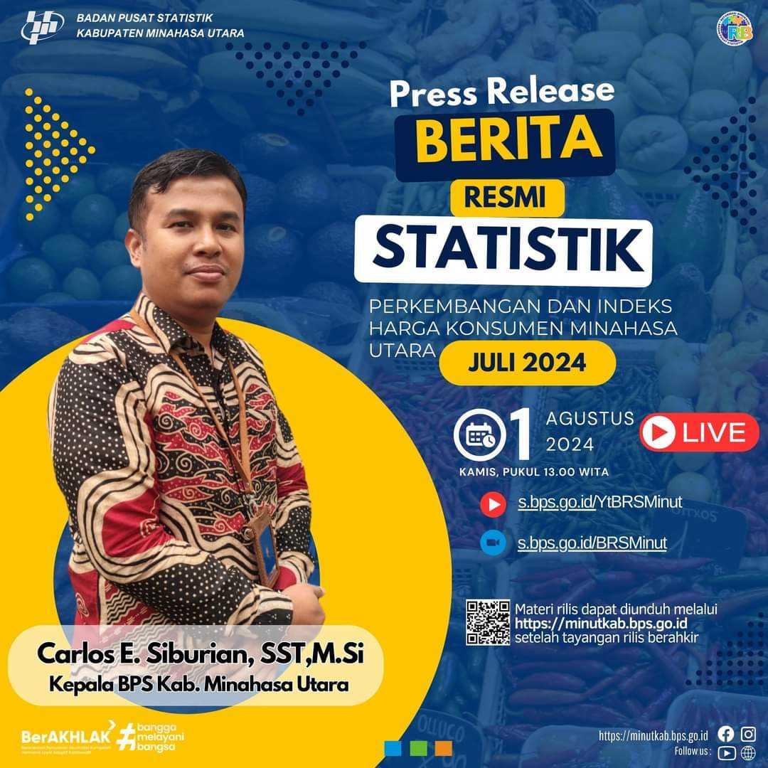 Undangan Press Release Berita Resmi Statistik Juli 2024